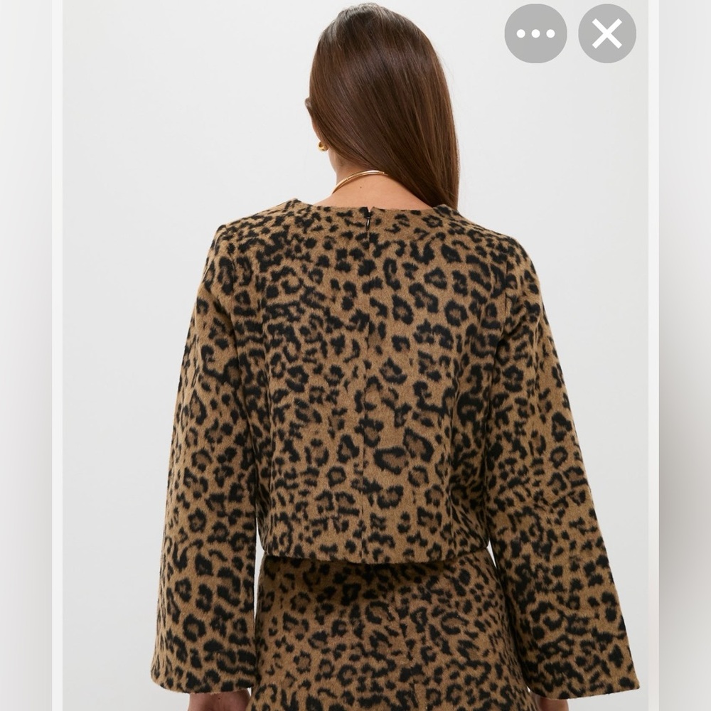 Tuckernuck Leopard Print Crop Top - Picture 2 of 5
